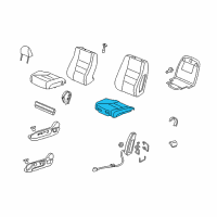 OEM 2010 Honda Accord Pad, L. FR. Seat Cushion Diagram - 81537-TA0-A01