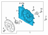 OEM 2021 Hyundai Elantra SHROUD-Radiator Diagram - 25350-AB000