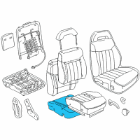 OEM 1999 GMC Sonoma Pad, Driver Seat Cushion Diagram - 12377619