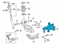 OEM 2021 Toyota Venza Knuckle Diagram - 42304-0R100