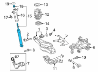 OEM 2021 Toyota Venza Shock Diagram - 48530-80A53