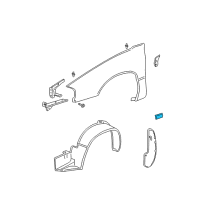 OEM 2004 Chevrolet Impala Body Side Molding Diagram - 10347951