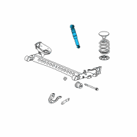 OEM 2003 Saturn Ion Rear Shock Absorber Kit Diagram - 22711675