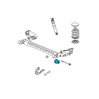 OEM 2007 Pontiac G5 Axle Beam Insulator Diagram - 20902798