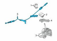 OEM 2022 Toyota Corolla Cross Control Cable Diagram - 33820-0A070