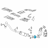 OEM GMC Canyon Muffler W/Tailpipe Gasket Diagram - 55597347