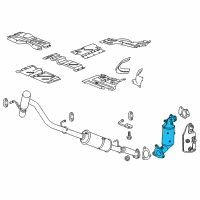 OEM 2021 Chevrolet Express 3500 Warm Up 3Way Catalytic Convertor Assembly Diagram - 55589482