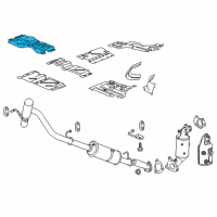 OEM 2001 Chevrolet Express 1500 Rear Shield Diagram - 15081303