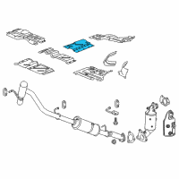 OEM 2020 GMC Savana 3500 Converter Shield Diagram - 84154095