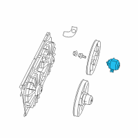 OEM Jeep Compass Motor-Radiator Fan Diagram - 68031873AA