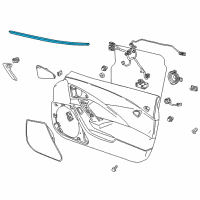 OEM 2019 Chevrolet Corvette Belt Weatherstrip Diagram - 20984897