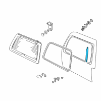 OEM 2001 Lincoln Navigator Window Lift Cylinder Diagram - F75Z-7842104-AB