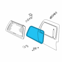 OEM 1998 Lincoln Navigator Weatherstrip Diagram - F75Z-7842084-AA