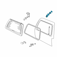 OEM 2001 Ford Expedition Lift Support Brackets Diagram - 1L1Z7842146AA