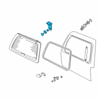 OEM 2002 Lincoln Navigator Hinge Diagram - 1L1Z-78420A68-AA