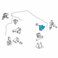 OEM 2019 Toyota Corolla Rear Mount Bracket Diagram - 12321-0T420