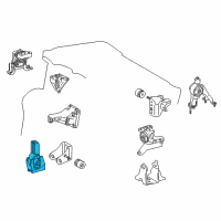 OEM 2018 Toyota Corolla Front Mount Diagram - 12361-0T220