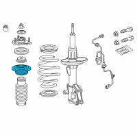 OEM 2010 Acura ZDX Seat, Front Spring (Upper) Diagram - 51688-STX-A51