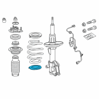 OEM 2011 Acura ZDX Rubber, Right Front Spring (Lower) Diagram - 51403-STX-A52