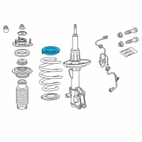 OEM Acura MDX Rubber, Front Spring Mounting Diagram - 51402-STX-A51