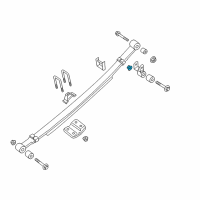 OEM 2008 Nissan Titan Nut Diagram - 08918-6441A