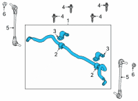 OEM 2022 Ford Bronco Sport BAR ASY - ROLL Diagram - LX6Z-5482-F