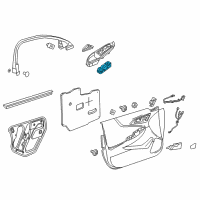 OEM 2017 Chevrolet Malibu Window Switch Diagram - 23326321