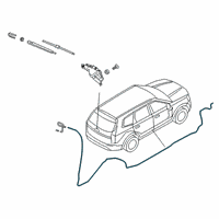 OEM 2022 Kia Telluride Hose-Rear Washer Diagram - 98951S9000