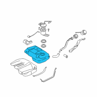 OEM Mercury Fuel Tank Diagram - 7M6Z-9002-B