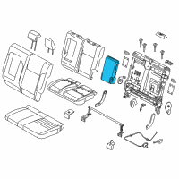 OEM 2017 Ford Escape Armrest Assembly Diagram - CJ5Z-7867112-AB