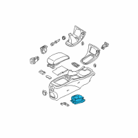 OEM 2000 Nissan Maxima Cup Holder Assembly Diagram - 68430-3Y100