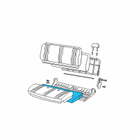 OEM 1995 GMC K2500 Cushion, Front Seat Diagram - 12548992