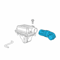 OEM Dodge Charger Clean Air Duct Diagram - 4593798AA