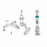 OEM 2007 Chevrolet Uplander Spring Upper Insulator Diagram - 22181807