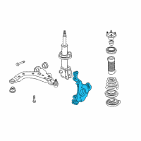 OEM Chevrolet Uplander Knuckle Diagram - 23127629