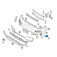 OEM BMW i3s Ultrasonic Transducer Ionic Silver Diagram - 66-20-9-302-605