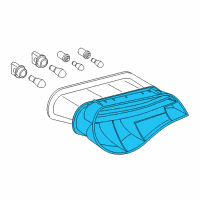 OEM BMW Z4 Tail Light, Left Diagram - 63-21-7-162-729