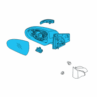 OEM Hyundai Ioniq Mirror Assembly-Outside Rear View, RH Diagram - 87620-G2390