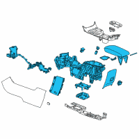 OEM Chevrolet Malibu Limited Center Console Diagram - 23457659