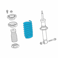 OEM 2020 BMW X3 REAR COIL SPRING Diagram - 33-53-6-884-918