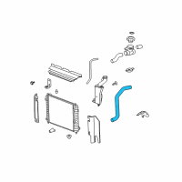 OEM 2007 Chevrolet HHR Lower Hose Diagram - 15270253