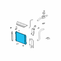 OEM 2007 Chevrolet HHR Radiator Diagram - 22727322