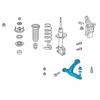 OEM 2011 Honda Odyssey Lower Arm Complete, Right Front Diagram - 51350-TK8-A01