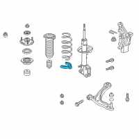 OEM 2015 Honda Odyssey Rubber, Front Spring (Lower) Diagram - 51684-TK8-A01