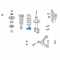 OEM 2017 Honda Odyssey Rubber, Front Spring (Lower) Diagram - 51684-TK8-A01