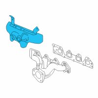 OEM 2007 Saturn Sky Shield Asm-Exhaust Manifold Upper Heat Diagram - 12612286