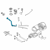 OEM 2009 Saturn Astra Filler Assembly Diagram - 93357391