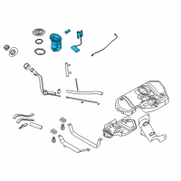 OEM 2009 Saturn Astra Fuel Pump Diagram - 93357975