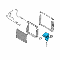 OEM 2004 BMW 745i Cooling Water Expansion Tank Diagram - 17-13-7-647-713