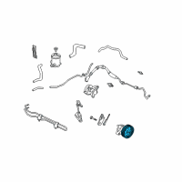 OEM 2002 Acura MDX Pulley, Power Steering Pump Diagram - 56483-P8C-A01